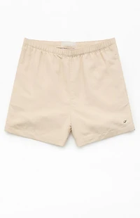 Pacsun Baggy Oatmeal 4.5" Swim Trunks