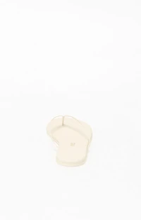 TKEES Women's Cream Solids Sandals