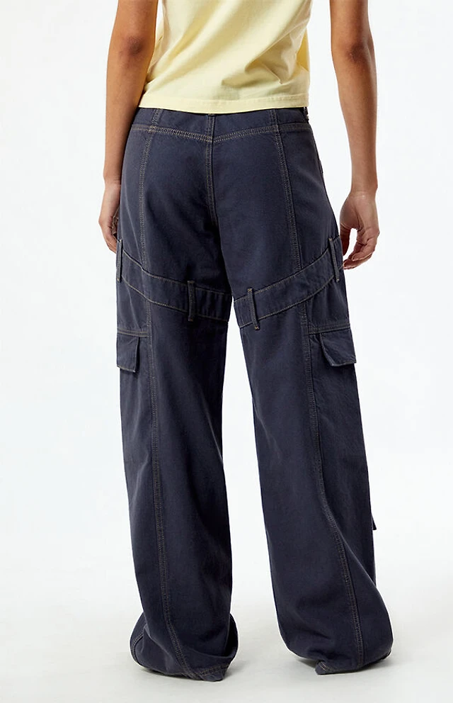 Pacsun Navy Low Rise Baggy Cargo Pants Mission Valley