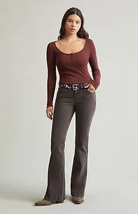 Pacsun Jade Low Rise Bootcut Jeans Brown