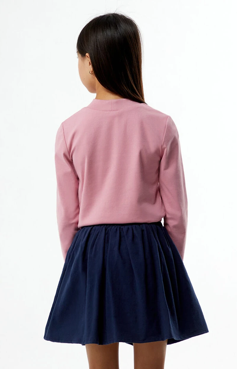 Pacsun Kids Drawstring Waist Tie Mini Skort