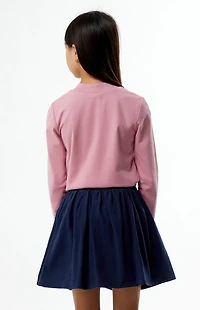 Pacsun Kids Drawstring Waist Tie Mini Skort