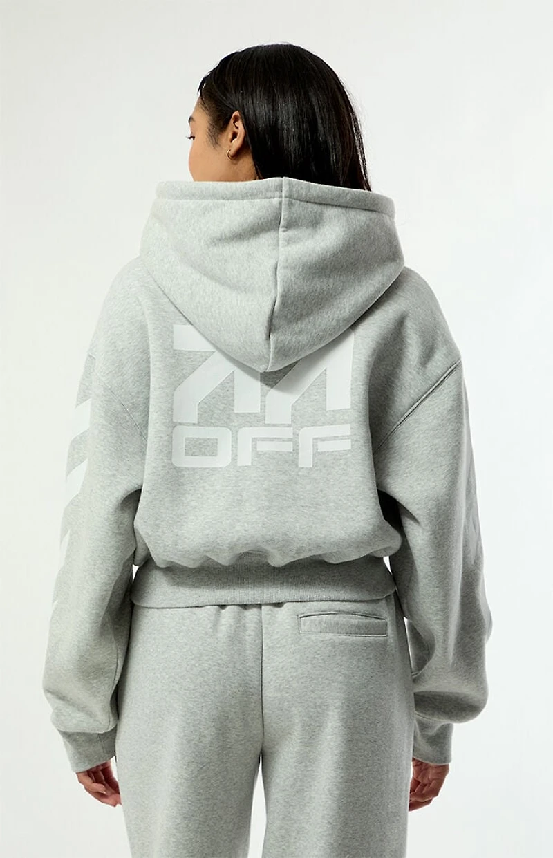 L/AB c/o Off-White Cropped Hoodie