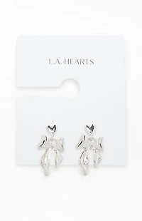 LA Hearts Bow Drop Earrings