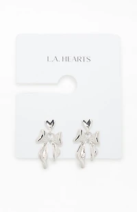 LA Hearts Bow Drop Earrings