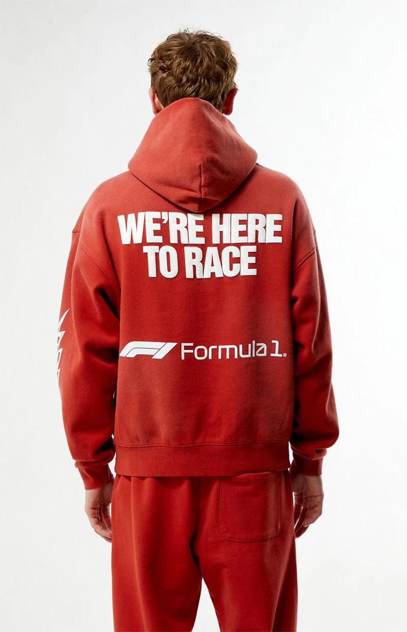 Formula 1 x Pacsun Las Vegas Washed Red Here To Race Hoodie