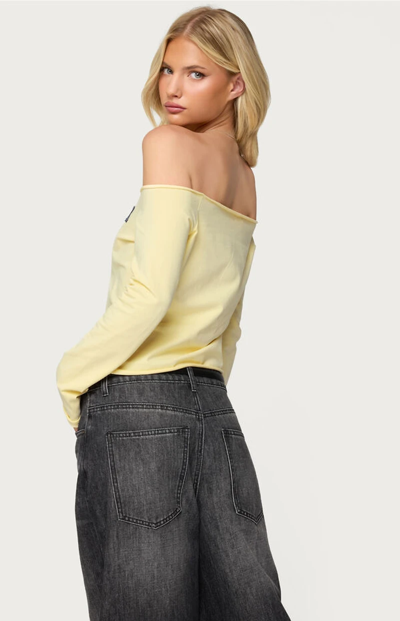 Edikted New York Babe Off Shoulder Top