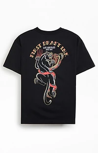 Pabst Blue Ribbon Jaguar Tattoo T-Shirt