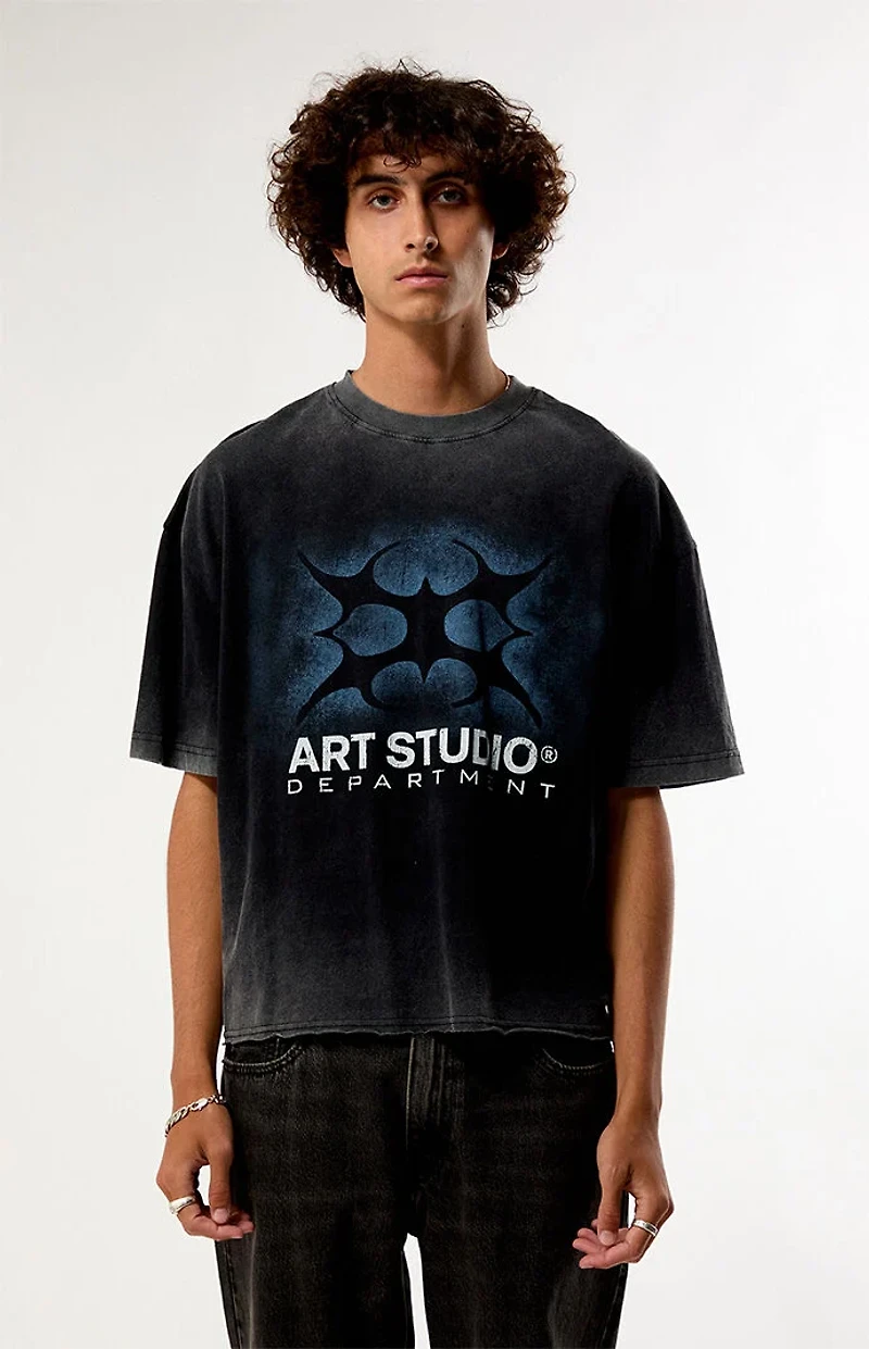Pacsun Art Studio Cropped Boxy T-Shirt