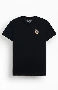 Riot Society Flame 8 Ball Embroidered T-Shirt