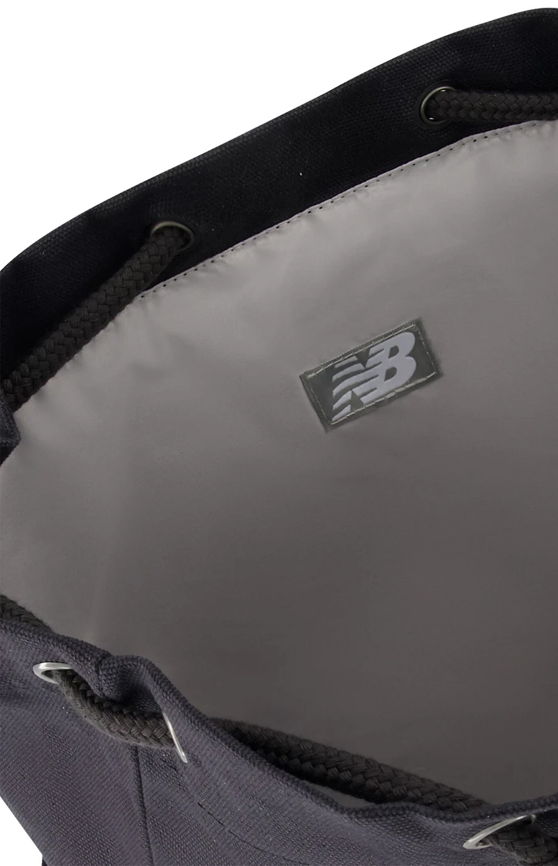 New Balance Black Canvas Backpack