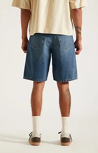 Pacsun Medium Blue Baggy Jean Shorts