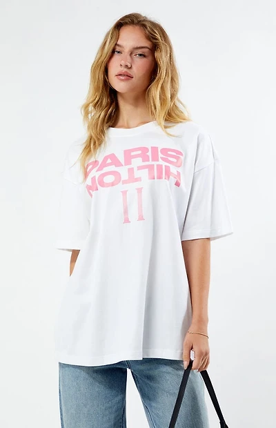 Paris Hilton Pillars Oversized T-Shirt