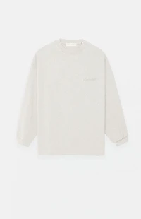 Fear of God ESSENTIALS Heather Oatmeal Classic Long Sleeve T-Shirt