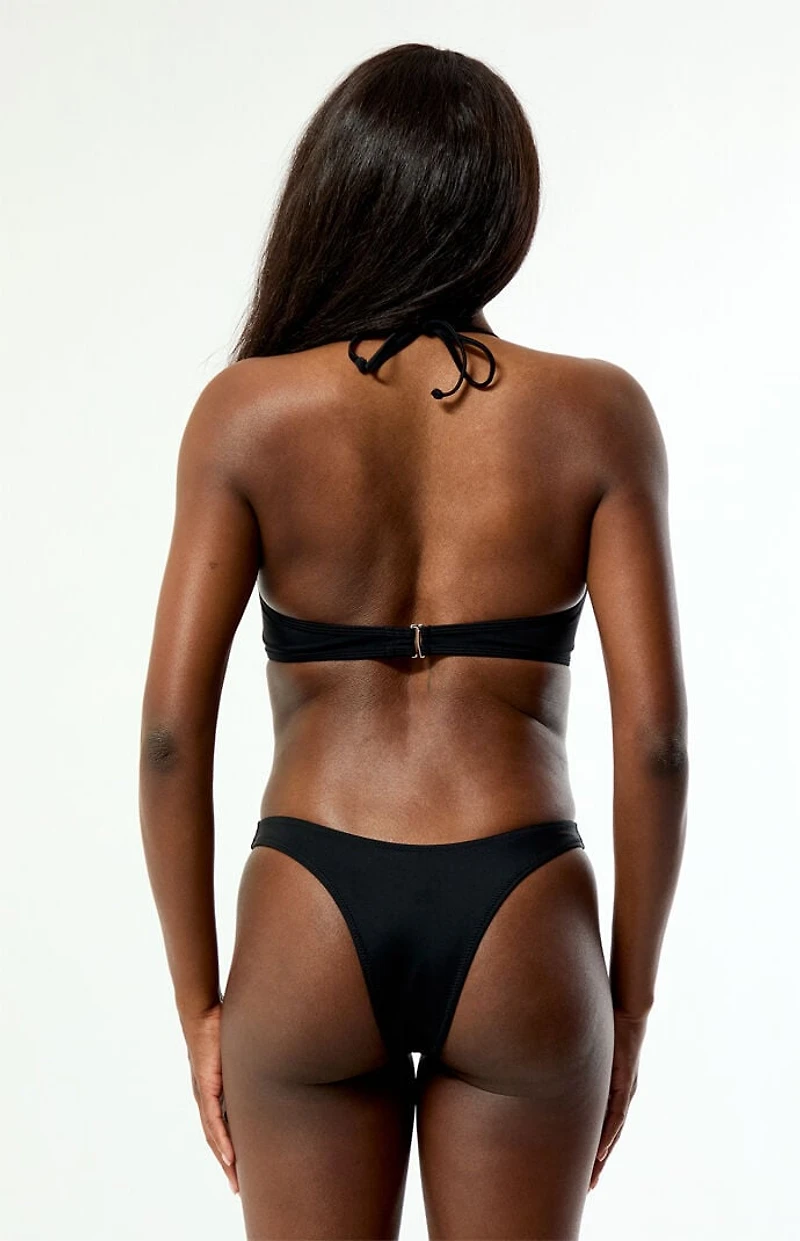 Pacsun Black Rae High Cut Cheeky Bikini Bottom