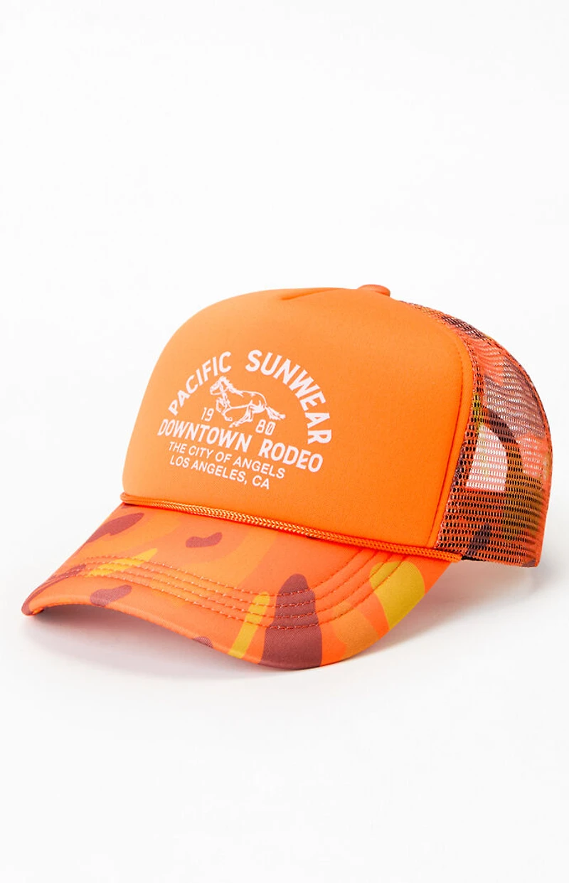 Pacsun Camo Downtown Rodeo Trucker Hat