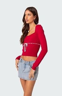 Edikted Natasha Knit Top