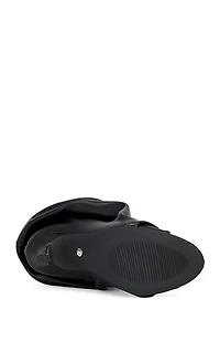 AZALEA WANG Women's Black Apex Stiletto Booties