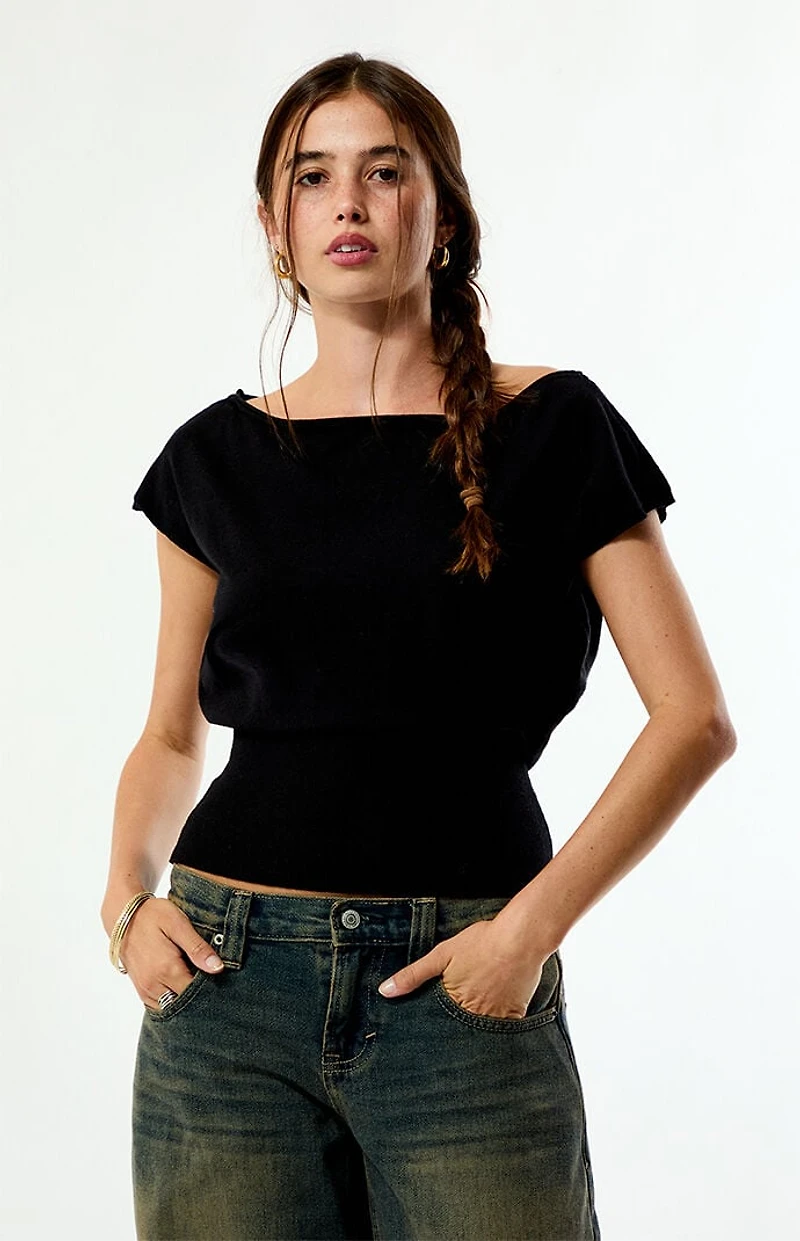 Your Favorite Eva Short Sleeve Sweater T-Shirt
