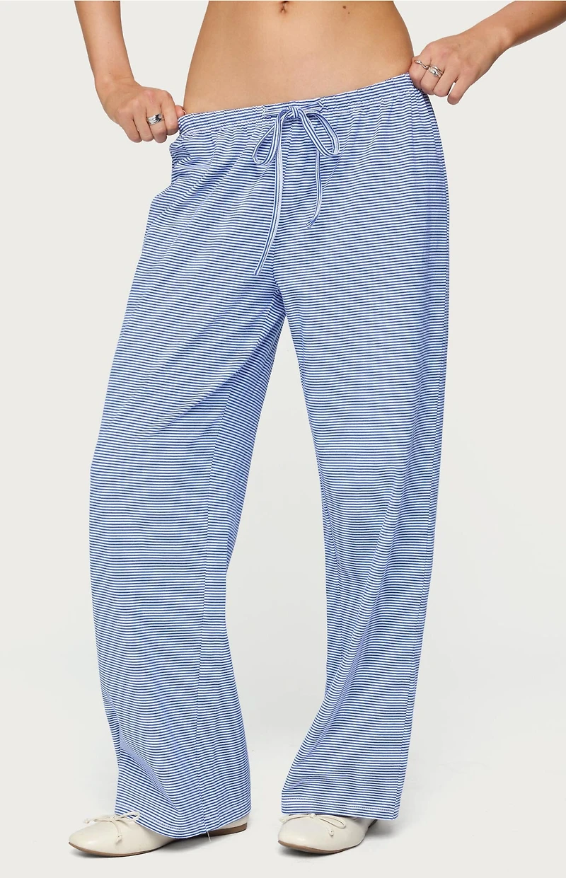 Edikted Petite Olivia Striped Loose Fit Pants