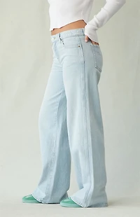 Pacsun Casey Low Rise Baggy Jeans Light Indigo Wash