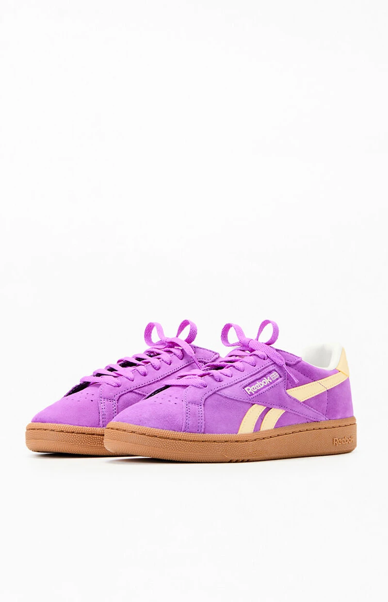 Reebok Women's Purple Club C Grounds UK Sneakers