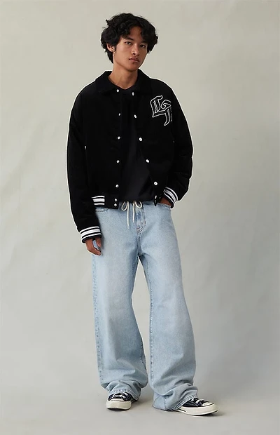 Pacsun Blake Extreme Baggy Jeans Drawstring Light Indigo