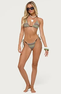 Edikted Alayna Zigzag Triangle Bikini Top