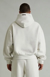 Fear of God ESSENTIALS Heather Oatmeal Embossed Classic Hoodie