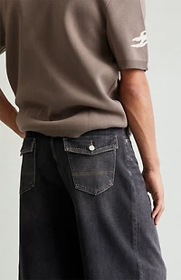 Pacsun Ryder Ultra Baggy Jeans Black Tinted