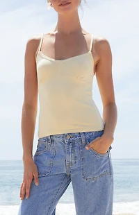 John Galt Yellow Tank Top