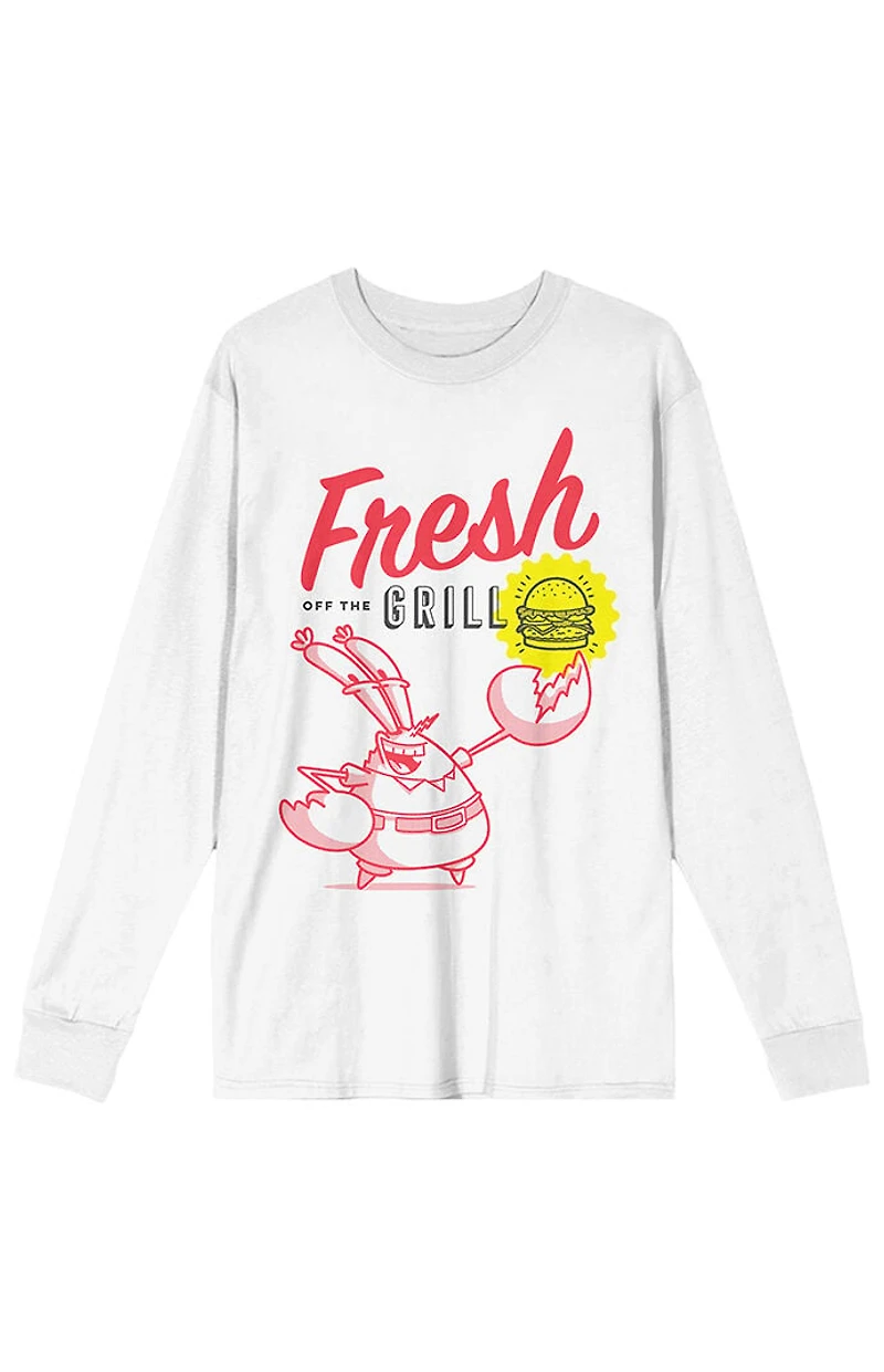 Mr. Krab & The Krabby Patty Long Sleeve T-Shirt