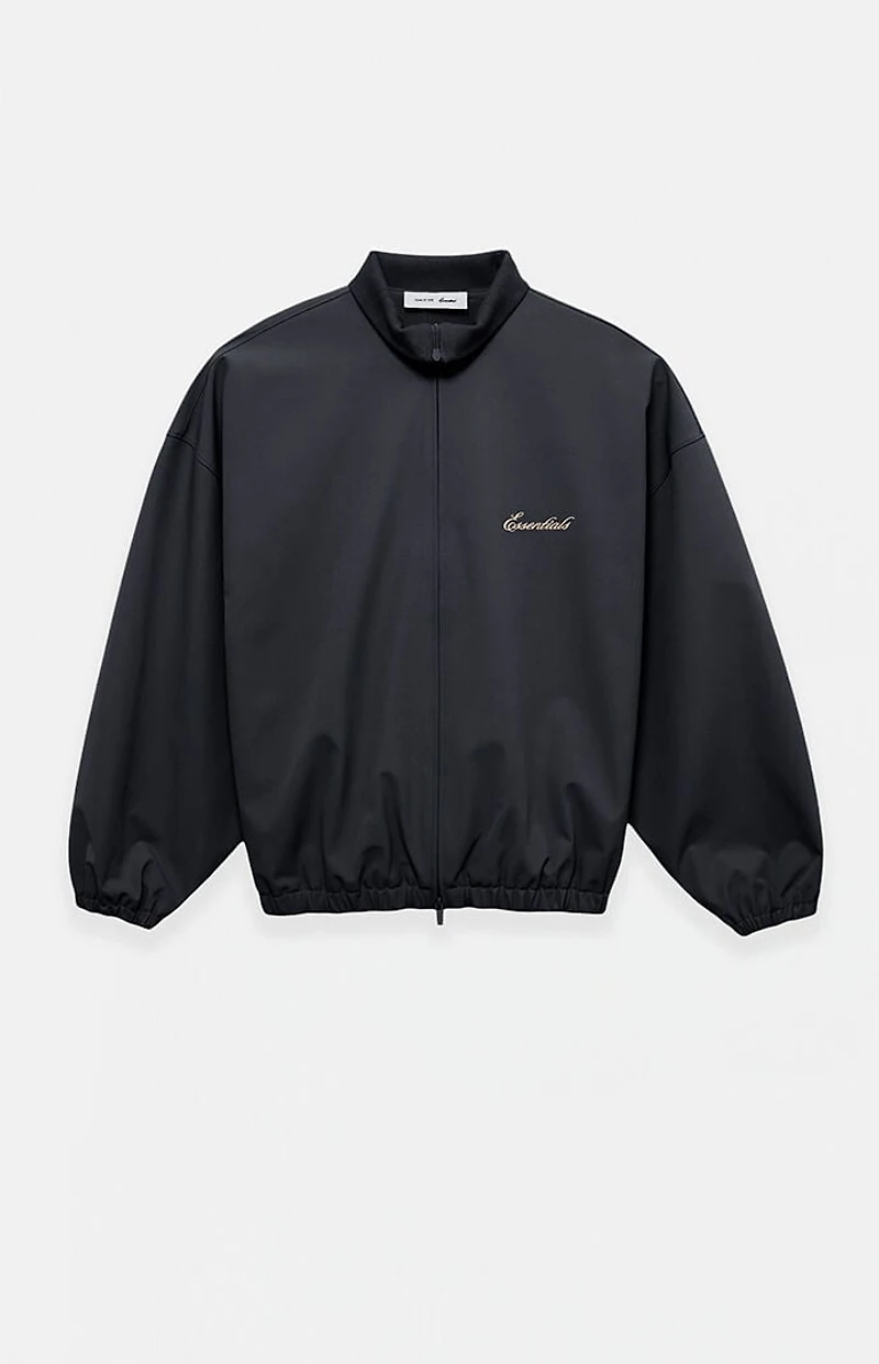 Fear of God ESSENTIALS Vintage Black Signature Full Zip Track Jacket