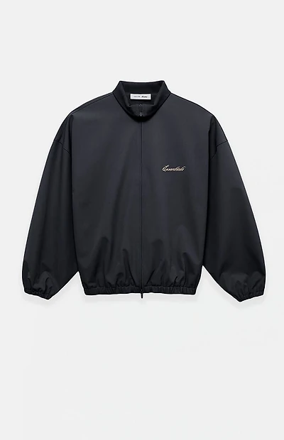 Fear of God ESSENTIALS Vintage Black Signature Full Zip Track Jacket