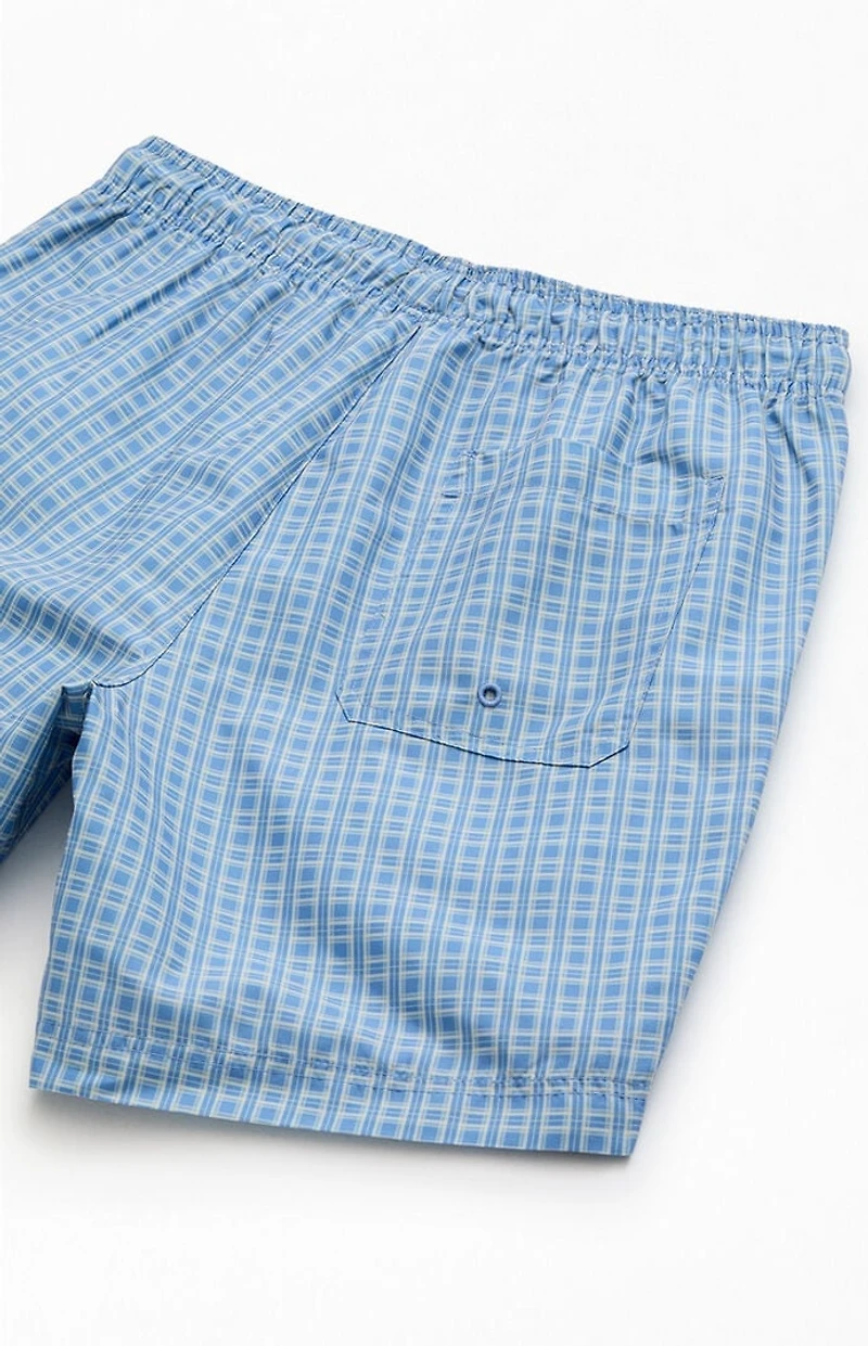 Pacsun Plaid Collegiate 6.5" Swim Trunks
