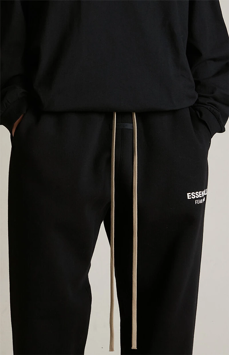 Fear of God ESSENTIALS Black Fleece Sweatpants