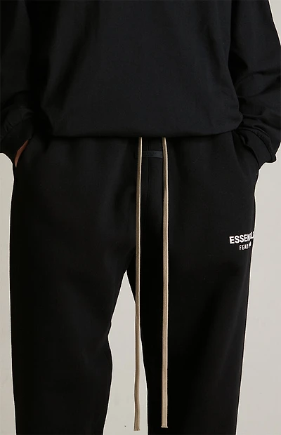 Fear of God ESSENTIALS Black Fleece Sweatpants