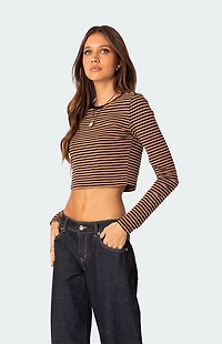 Edikted Montie Striped Long Sleeve T-Shirt
