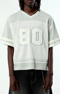 Pacsun Gray 80 Cropped Football Jersey