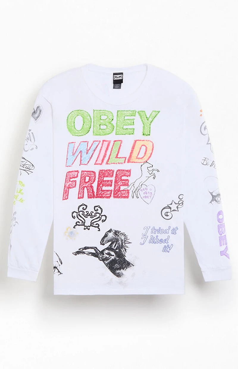 Obey Wild Free Long Sleeve Shirt