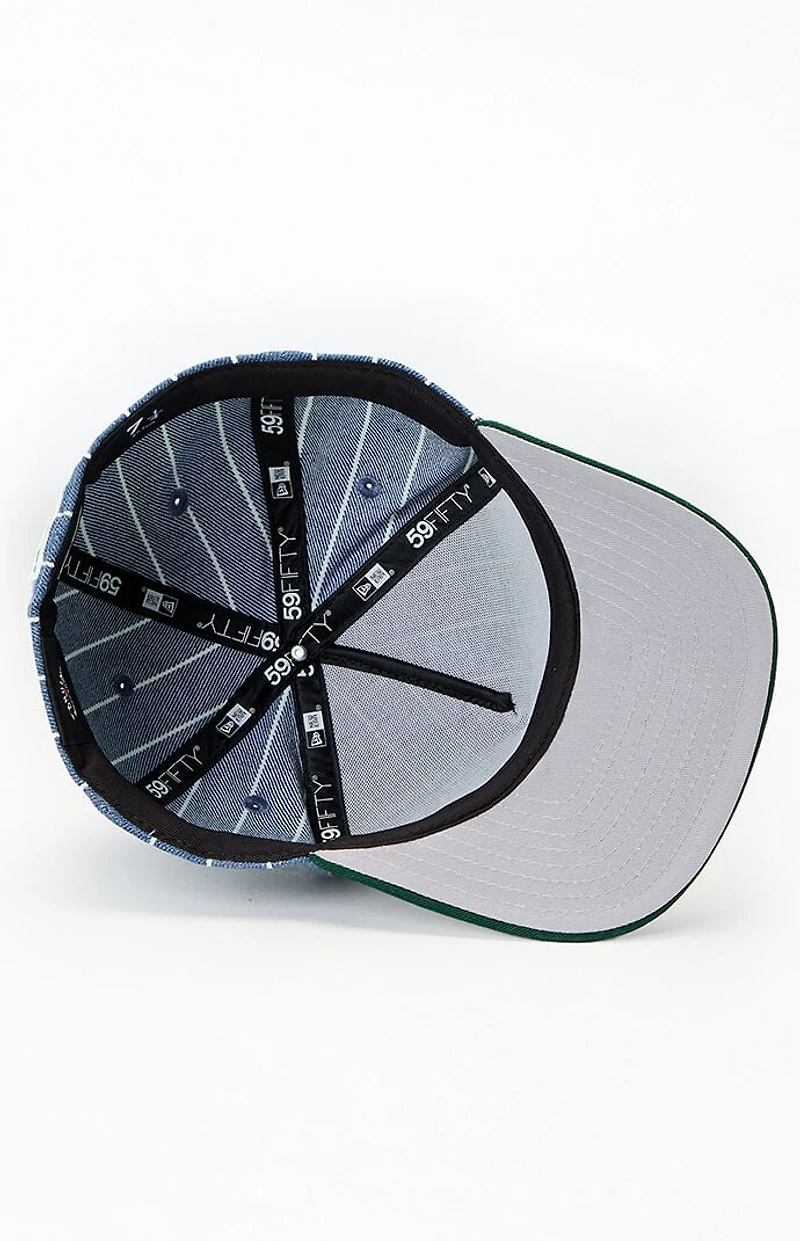 New Era Oakland A's 59FIFTY Pinstripe Snapback Hat