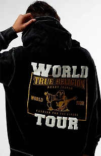 True Religion Big T Metallic World Tour Full Zip Hoodie
