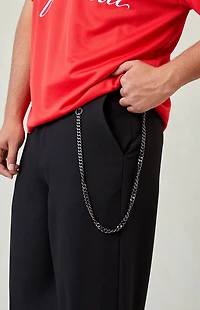 Pacsun Black Chain Baggy Trousers