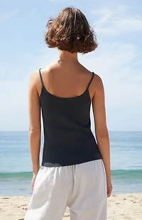 John Galt Black New York Radio Silence Tank Top