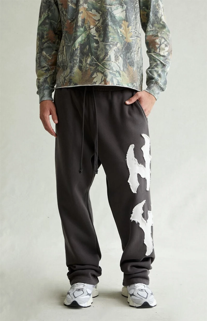 Pacsun NY Raw Applique Baggy Sweatpants