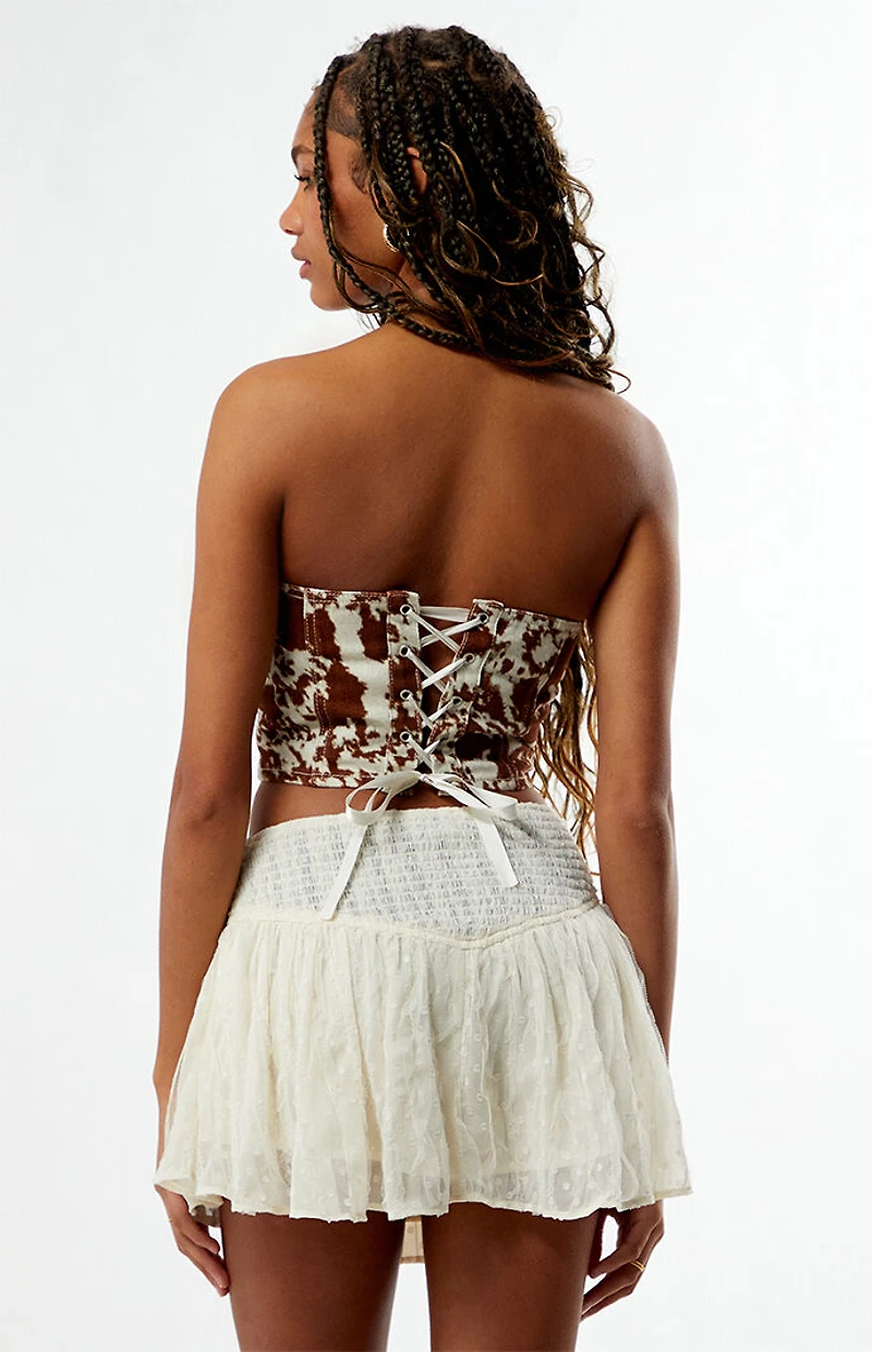 Pacsun Bessie Denim Corset Top