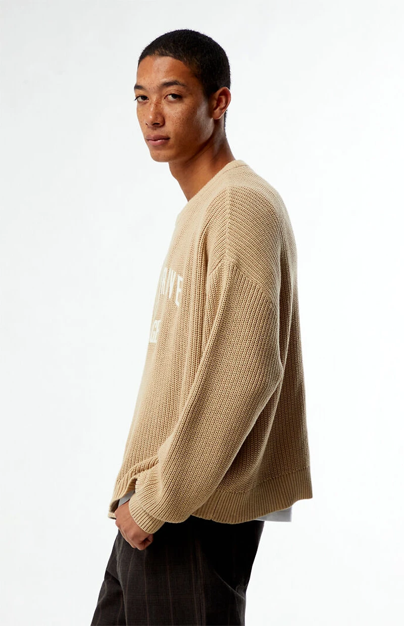 Pacsun Palm Grove Lounge Ribbed Crew Neck Sweater
