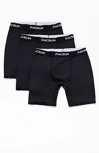 Pacsun 3 Pack Black Solid Boxer Briefs