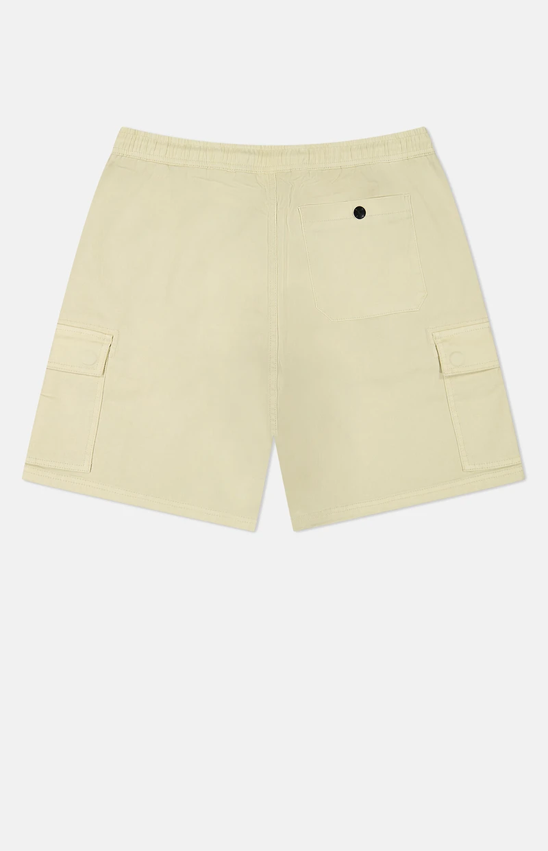 WeSC Cream Utility Cargo Shorts