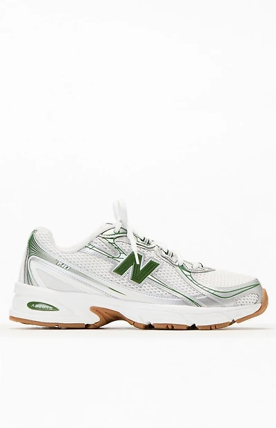 New Balance Gray & Green 740 Sneakers